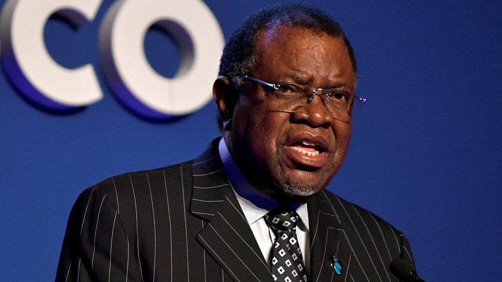 ಕ್ಯಾನ್ಸರ್‌ನಿಂದ ನಮೀಬಿಯಾ ಅಧ್ಯಕ್ಷ ಗೇನ್‌ಗೋಬ್‌ ನಿಧನ