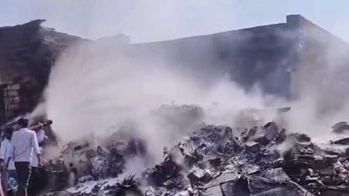 ರಾಜಸ್ಥಾನದಲ್ಲಿ ವಾಯುಪಡೆಯ ಲಘು ಯುದ್ಧ ವಿಮಾನ ತೇಜಸ್‌ ಪತನ