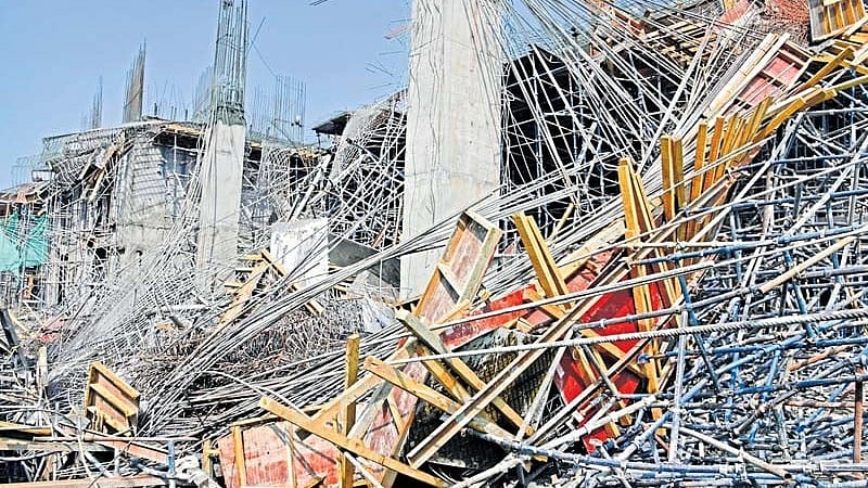 ಗುಜರಾತ್ | ನಿರ್ಮಾಣ ಹಂತದ ವೈದ್ಯಕೀಯ ಕಾಲೇಜು ಕಟ್ಟಡ ಕುಸಿತ: 4 ಜನರಿಗೆ ಗಾಯ