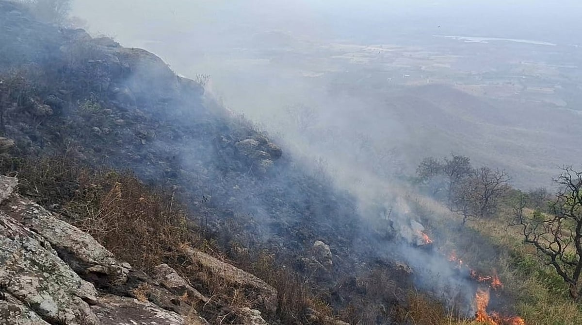 ಬಿಆರ್‌ಟಿ: ಚಿಕ್ಕ ಮಲ್ಕಿ ಗುಡ್ಡಕ್ಕೆ ಬೆಂಕಿ