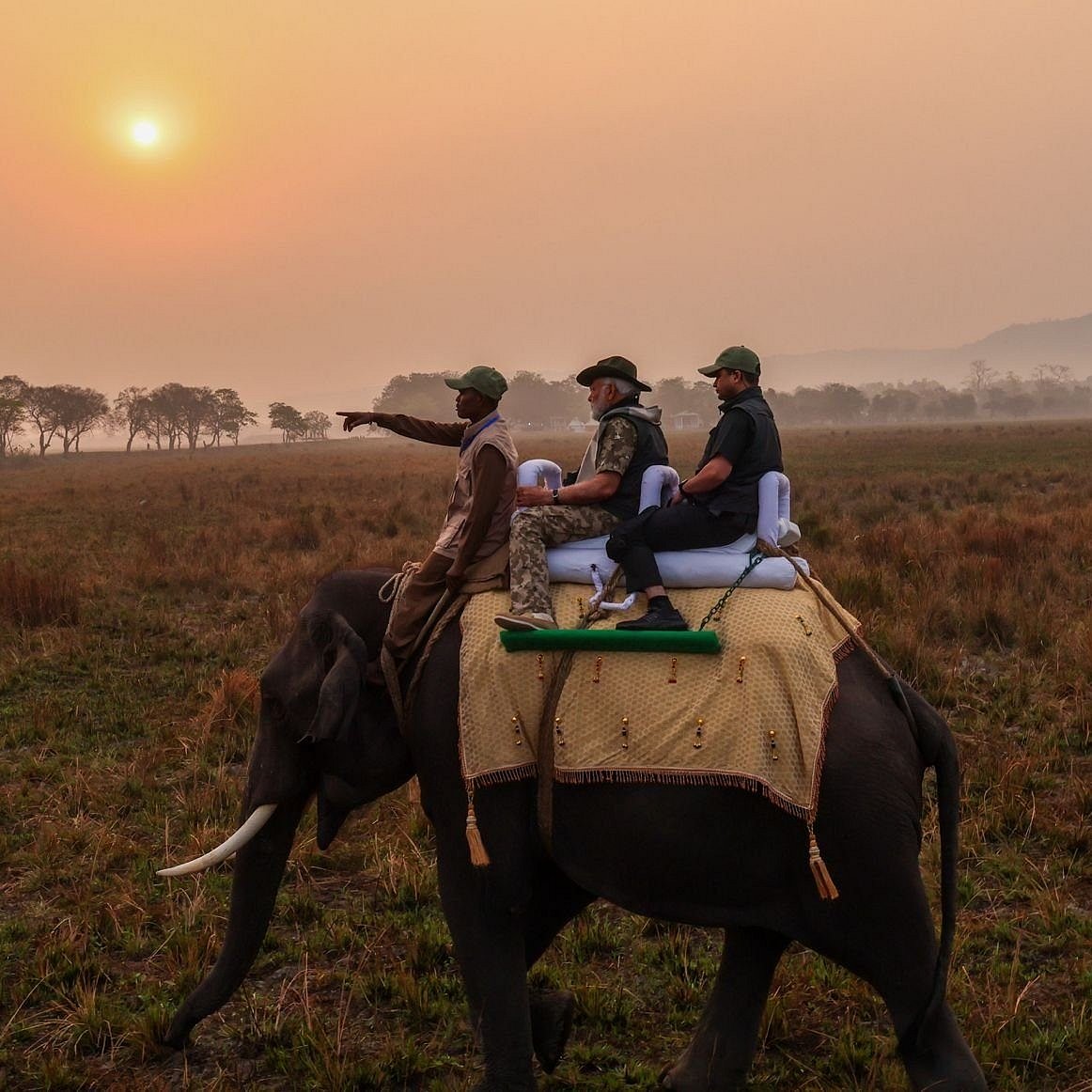 PHOTOS: ಕಾಜಿರಂಗ ಉದ್ಯಾನದಲ್ಲಿ ಆನೆ ಏರಿ ಘೇಂಡಾಮೃಗಗಳ ನೋಡಿದ ಪ್ರಧಾನಿ ಮೋದಿ