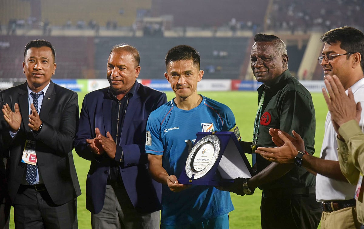 150ನೇ ಪಂದ್ಯದಲ್ಲಿ ಚೆಟ್ರಿ ಗೋಲಿನ ಹೊರತಾಗಿಯೂ ಅಫ್ಗನ್ ವಿರುದ್ಧ ಸೋತ ಭಾರತ   