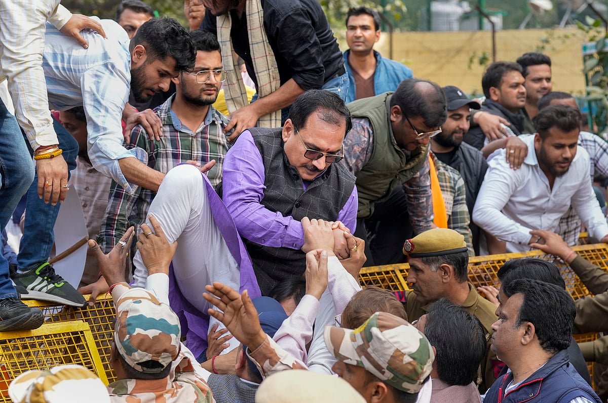 ಸಂದೇಶ್‌ಖಾಲಿ ಪ್ರಕರಣ: ಟಿಎಂಸಿ ಸರ್ಕಾರದ ವಿರುದ್ಧ ಪ್ರತಿಭಟನೆ