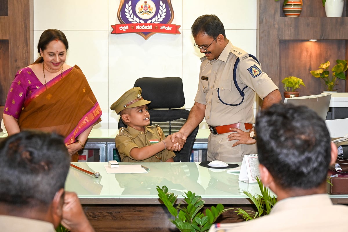 ಬೆಂಗಳೂರು:  ಡಿಸಿಪಿಯಾದ ಕ್ಯಾನ್ಸರ್ ಪೀಡಿತ 10ರ ಪೋರ!