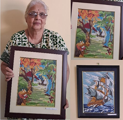 ಕಸೂತಿ ಕಲೆಯಲ್ಲಿ ಕನಸಿನ ಚಿತ್ರಗಳು...