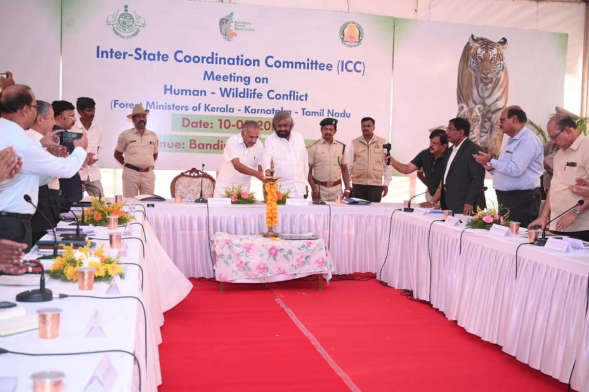 ಮಾನವ ವನ್ಯಜೀವಿ ಸಂಘರ್ಷ: 3 ರಾಜ್ಯಗಳ ಸಮನ್ವಯ ಸಮಿತಿ ಸಭೆ