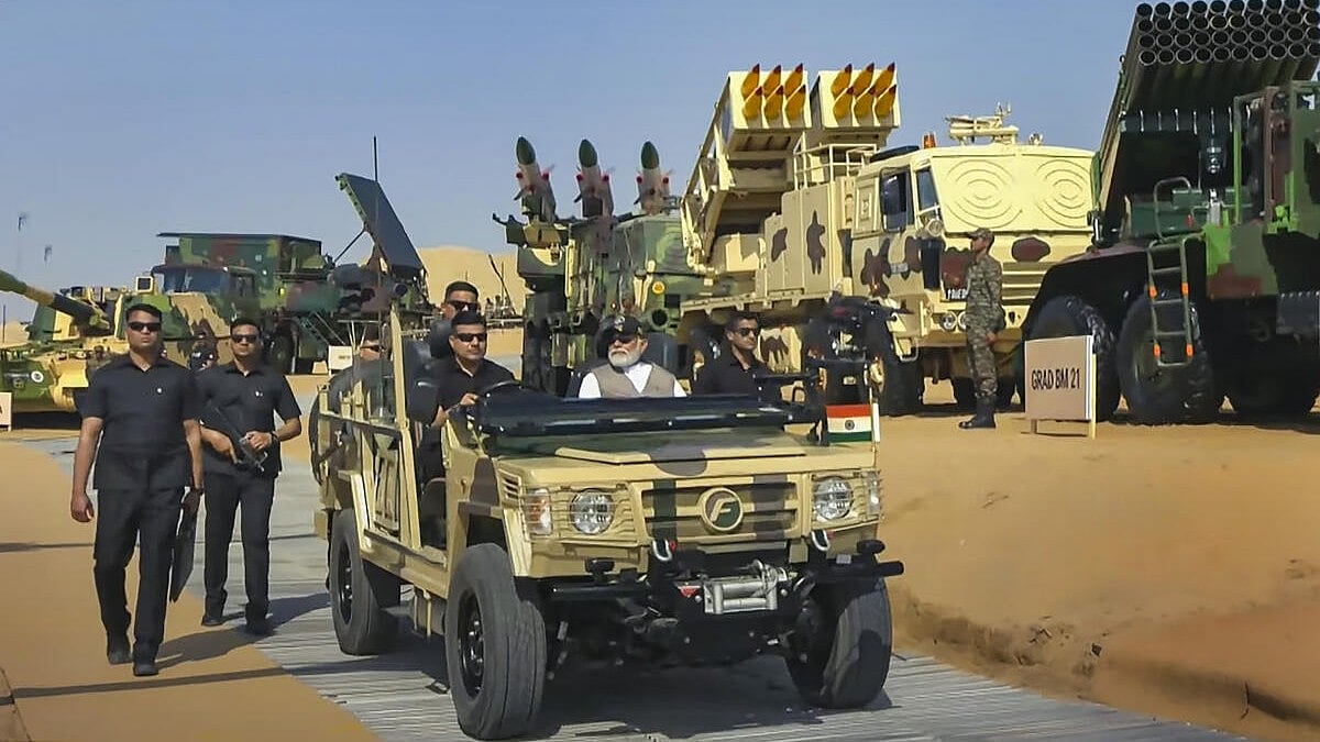 ಸ್ವದೇಶಿ ನಿರ್ಮಿತ ಸೇನಾ ಸಾಧನಗಳ ಪ್ರದರ್ಶನ 'ಭಾರತ್ ಶಕ್ತಿ’ಗೆ PM ಮೋದಿ ಚಾಲನೆ