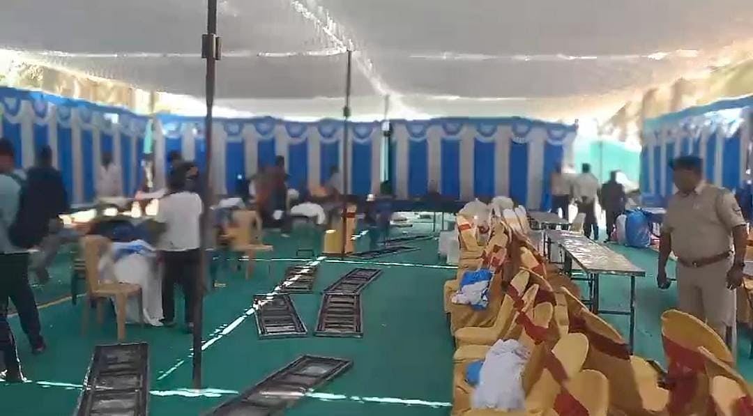 HDK ತೋಟದಲ್ಲಿ ಬಾಡೂಟ ವ್ಯವಸ್ಥೆ: ಶಾಮಿಯಾನ, ಕುರ್ಚಿ ತೆಗೆಸಿದ ಅಧಿಕಾರಿಗಳು