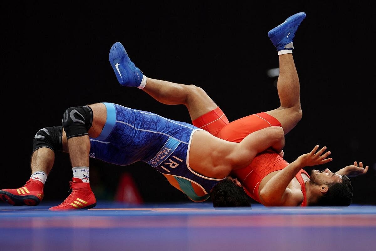 ಏಷ್ಯನ್ ಕುಸ್ತಿ ಚಾಂಪಿಯನ್‌ಷಿಪ್‌: ಪದಕದ ಸುತ್ತು ತಲುಪಿದ ಆಕಾಶ್ ದಹಿಯಾ