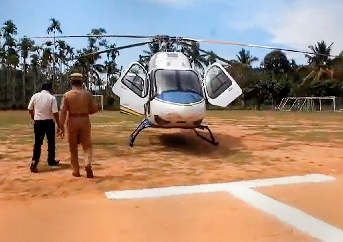 ತಮಿಳುನಾಡು: ಕಾಂಗ್ರೆಸ್‌ ನಾಯಕ ರಾಹುಲ್‌ ಗಾಂಧಿ ಹೆಲಿಕಾಪ್ಟರ್‌ ತಪಾಸಣೆ