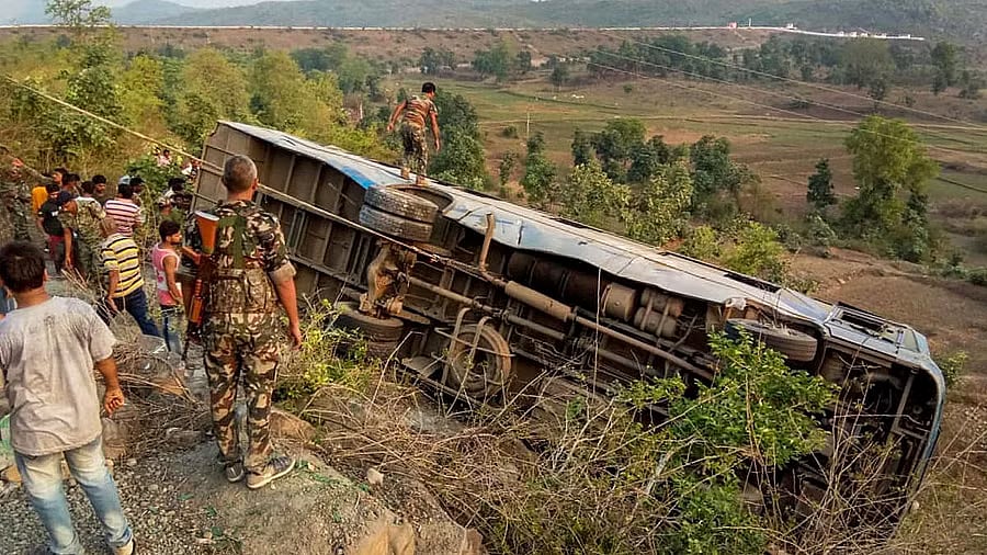 ಹರಿಯಾಣ: ಶಾಲಾ ಬಸ್ ಮಗುಚಿ 6 ವಿದ್ಯಾರ್ಥಿಗಳು ಸಾವು, 20 ಮಂದಿಗೆ ಗಾಯ
