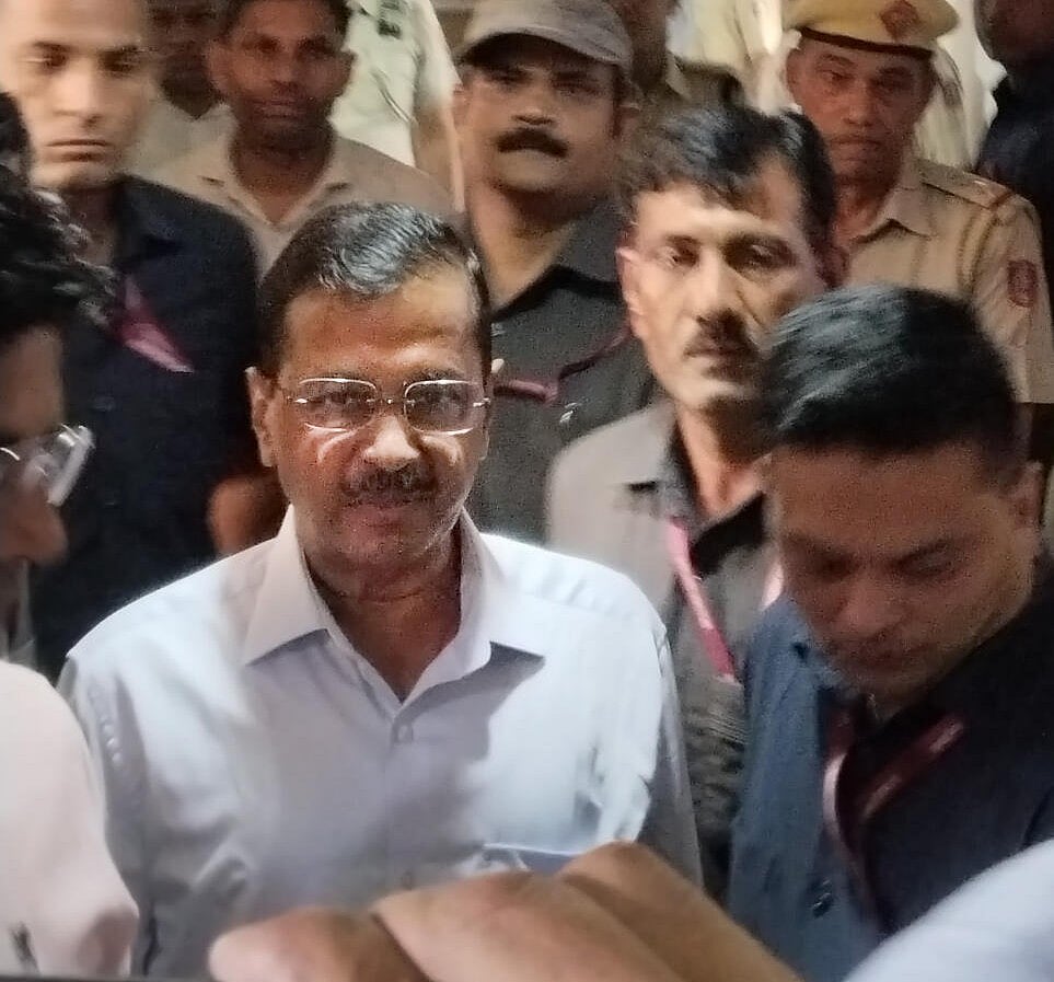 ದೆಹಲಿ ಸಿಎಂ ಕೇಜ್ರಿವಾಲ್ ಬಂಧನ ಖಂಡಿಸಿ ಎಎಪಿ ಪ್ರತಿಭಟನೆ