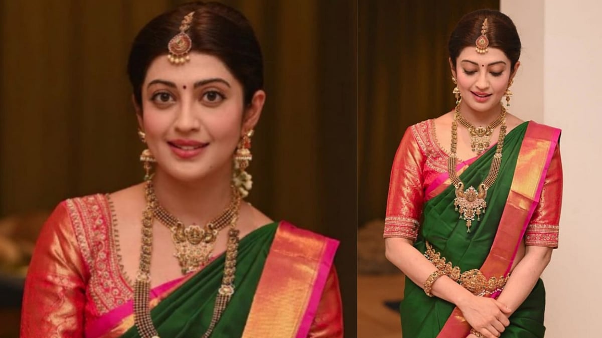 PHOTOS | ಸೀರೆಯಲ್ಲಿ ಕಂಗೊಳಿಸಿದ ‘ಪೊರ್ಕಿ’ ಸಿನಿಮಾ ಖ್ಯಾತಿಯ ನಟಿ ‍ಪ್ರಣೀತಾ 