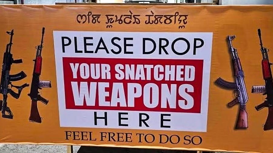 ಕಸಿದುಕೊಂಡ ಶಸ್ತ್ರಾಸ್ತ್ರಗಳನ್ನು ಇಲ್ಲಿ ಹಾಕಿ: ಮಣಿಪುರದಲ್ಲಿ ‘weapon drop box’