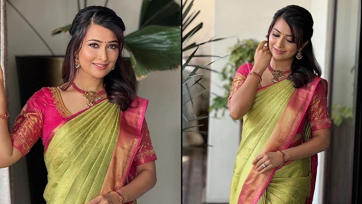 PHOTOS | ಸೀರೆಯಲ್ಲಿ ಮಿಂಚಿದ ಚಂದನವನದ ‘ಸಿಂಡ್ರೆಲ್ಲಾ’ ರಾಧಿಕಾ ಪಂಡಿತ್