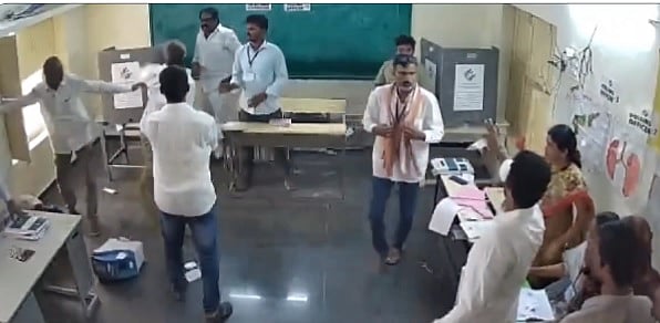 7 ಮತಗಟ್ಟೆಗಳಲ್ಲಿ EVM ಧ್ವಂಸಗೊಳಿಸಿದ YSRCP ಶಾಸಕನ ವಿರುದ್ಧ ಕ್ರಮಕ್ಕೆ EC ಸೂಚನೆ