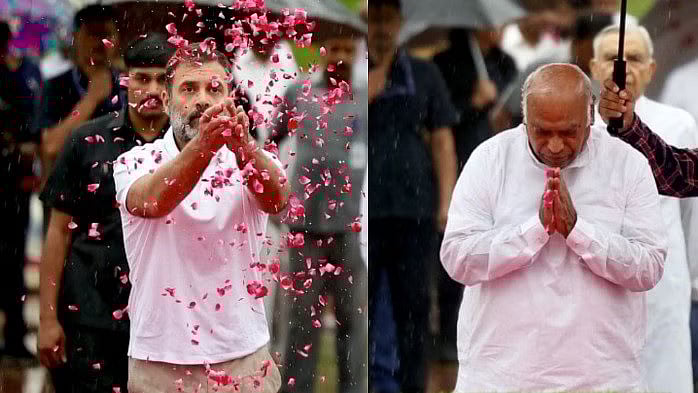 ಜವಾಹರಲಾಲ್‌ ನೆಹರೂ ಪುಣ್ಯತಿಥಿ: ಪುಷ್ಪ ನಮನ ಸಲ್ಲಿಸಿದ ಕಾಂಗ್ರೆಸ್‌ ನಾಯಕರು