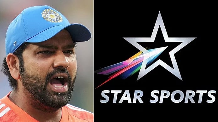 ಸ್ಟಾರ್ ಸ್ಪೋರ್ಟ್ಸ್ ವಾಹಿನಿ ವಿರುದ್ಧ ರೋಹಿತ್ ಶರ್ಮಾ ಕಿಡಿ