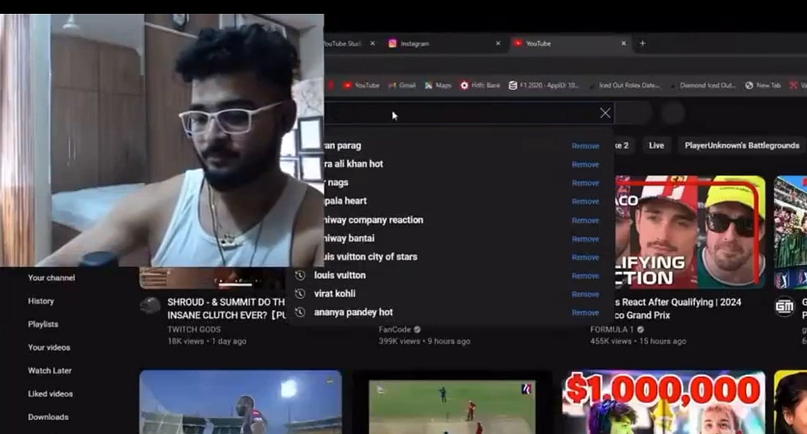 'ಅನನ್ಯಾ ಪಾಂಡೆ ಹಾಟ್','ಸಾರಾ ಅಲಿ ಖಾನ್‌ ಹಾಟ್'; ರಿಯಾನ್ ಪರಾಗ್ ಸರ್ಚ್ ಹಿಸ್ಟರಿ?