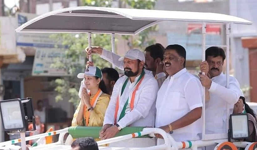 ಪ್ರಿಯಾಂಕಾ ಜಾರಕಿಹೊಳಿ ಪರ ಲಕ್ಷ್ಮಣ ಸವದಿ ರೋಡ್‌ ಶೋ