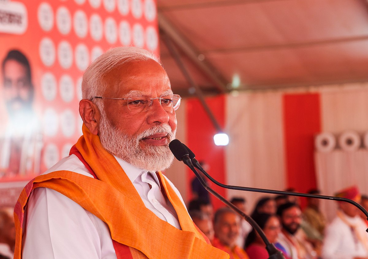 ಕಾಂಗ್ರೆಸ್ ಅಧಿಕಾರಕ್ಕೆ ಬಂದರೆ ರಾಮನಾಮ ಜಪಿಸಿದರೆ ಬಂಧನ: ಪ್ರಧಾನಿ ನರೇಂದ್ರ ಮೋದಿ