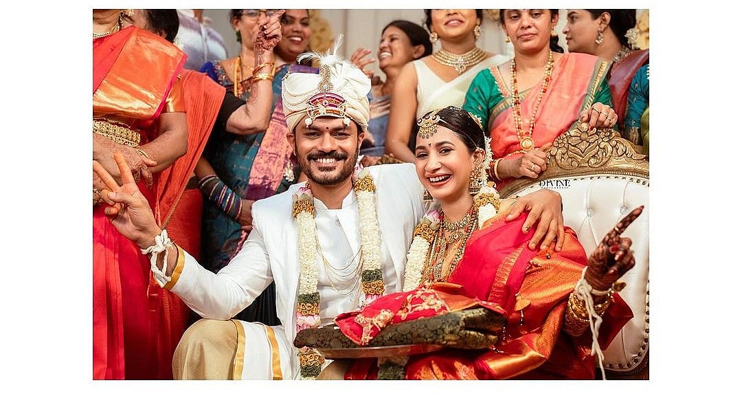 PHOTOS | ನಟಿ ಮಾನ್ವಿತಾ ಕಾಮತ್‌ ಮದುವೆಯ ಸಂಭ್ರಮದ ಕ್ಷಣಗಳು