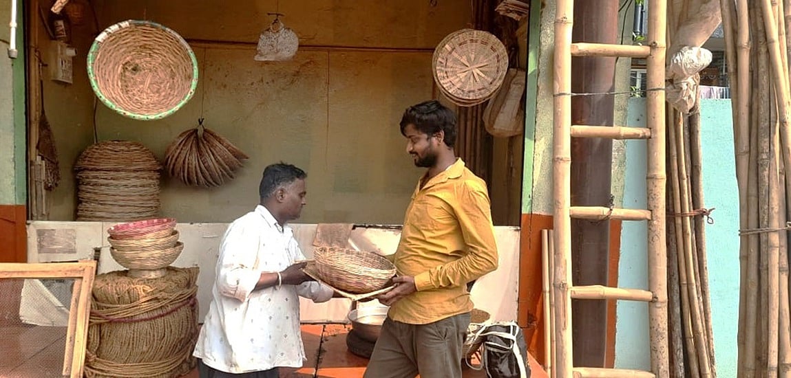 ಚಿಟಗುಪ್ಪ: ಅಳಿವಿನ ಅಂಚಿನಲ್ಲಿ ಬಿದಿರುಬುಟ್ಟಿ ಹೆಣೆಯುವ ಕಾಯಕ