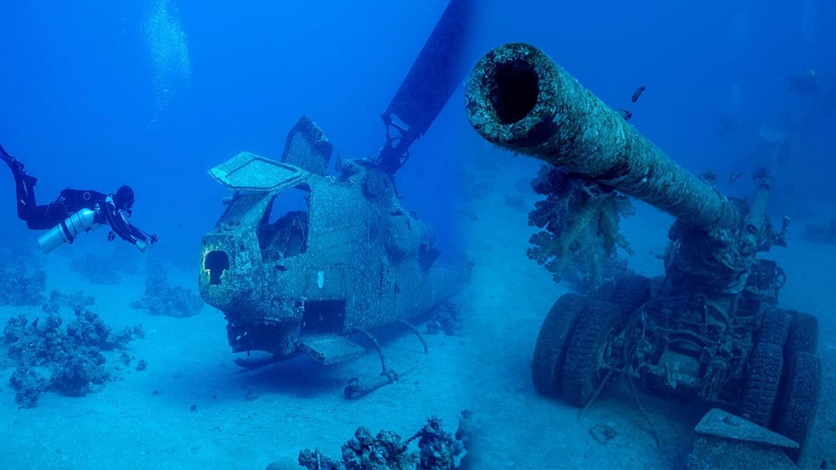 PHOTOS: ಕೆಂಪು ಸಮುದ್ರದ ಆಳದಲ್ಲಿದೆ ಮಿಲಿಟರಿ ವಸ್ತುಸಂಗ್ರಹಾಲಯ