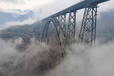 ಜಗತ್ತಿನ ಅತಿ ಎತ್ತರದ ರೈಲು ಸೇತುವೆಯಲ್ಲಿ ಮೆಮು ರೈಲಿನ ಪ್ರಾಯೋಗಿಕ ಸಂಚಾರ ಯಶಸ್ವಿ