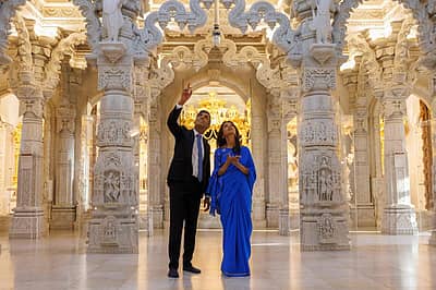 ಲಂಡನ್‌ನಲ್ಲಿರುವ ಬಿಎಪಿಎಸ್‌ ದೇಗುಲವನ್ನು ವೀಕ್ಷಿಸಿದ ಸುನಕ್‌ ದಂಪತಿ