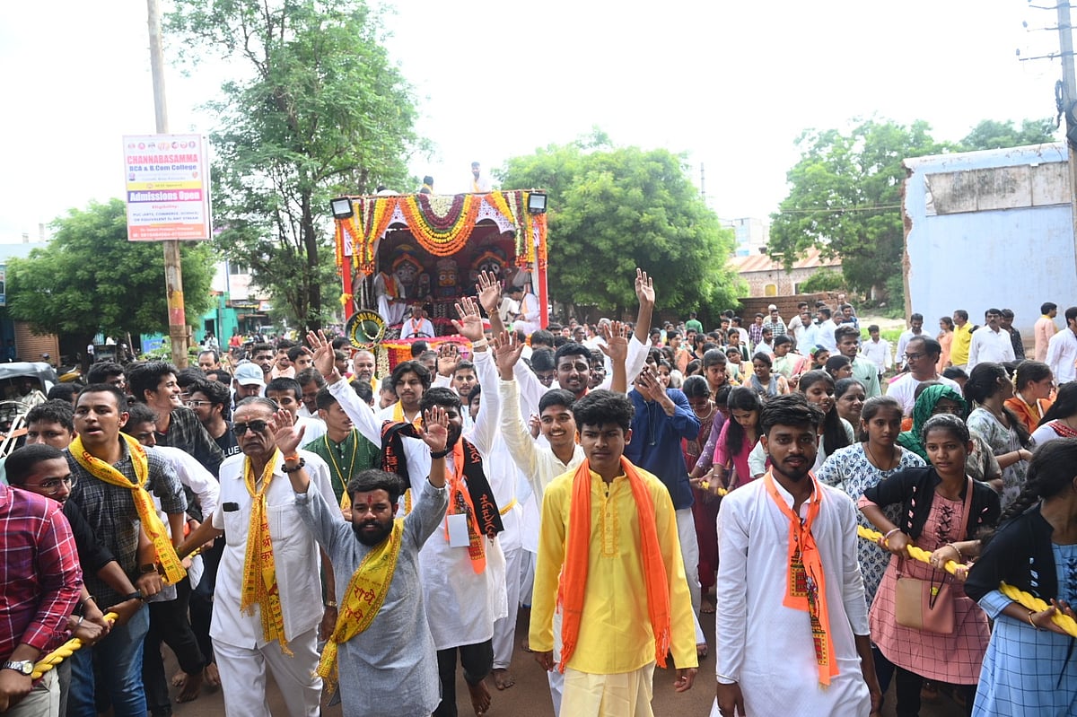 ಬೀದರ್‌: ಸಂಭ್ರಮ, ಸಡಗರದಿಂದ ನಡೆದ ಜಗನ್ನಾಥ ರಥಯಾತ್ರೆ