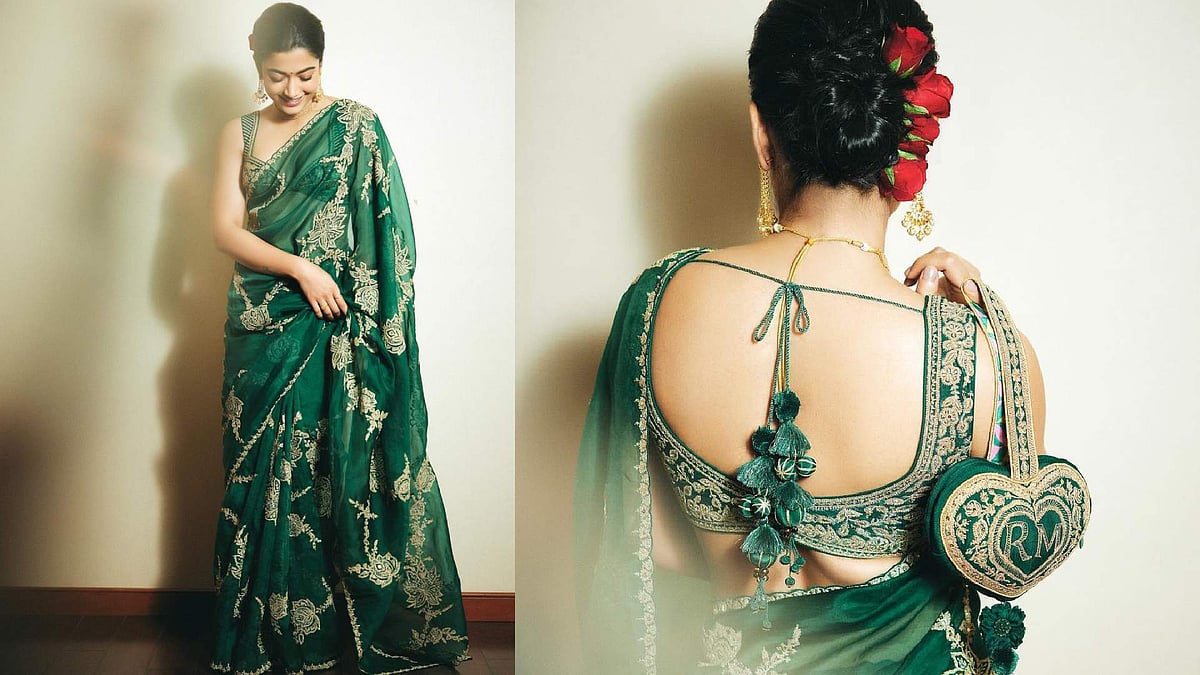 ರಶ್ಮಿಕಾ ಮಂದಣ್ಣ ಹಸಿರು ಸೀರೆಯುಟ್ಟಾಗ...