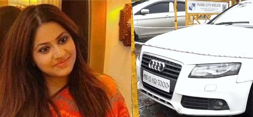 IAS ಅಧಿಕಾರಿ ಪೂಜಾ ಖೇಡ್ಕರ್‌ ಔಡಿ ಕಾರು ಜಪ್ತಿ: ಕೆಂಪು ದೀಪ, ನಾಮಫಲಕ ತೆರವು