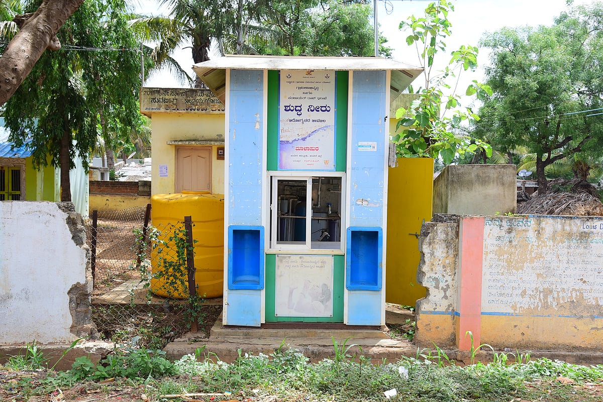 ಹಾವೇರಿ: ದುರಸ್ತಿಯಾಗದ ನೀರಿನ ಘಟಕಗಳು