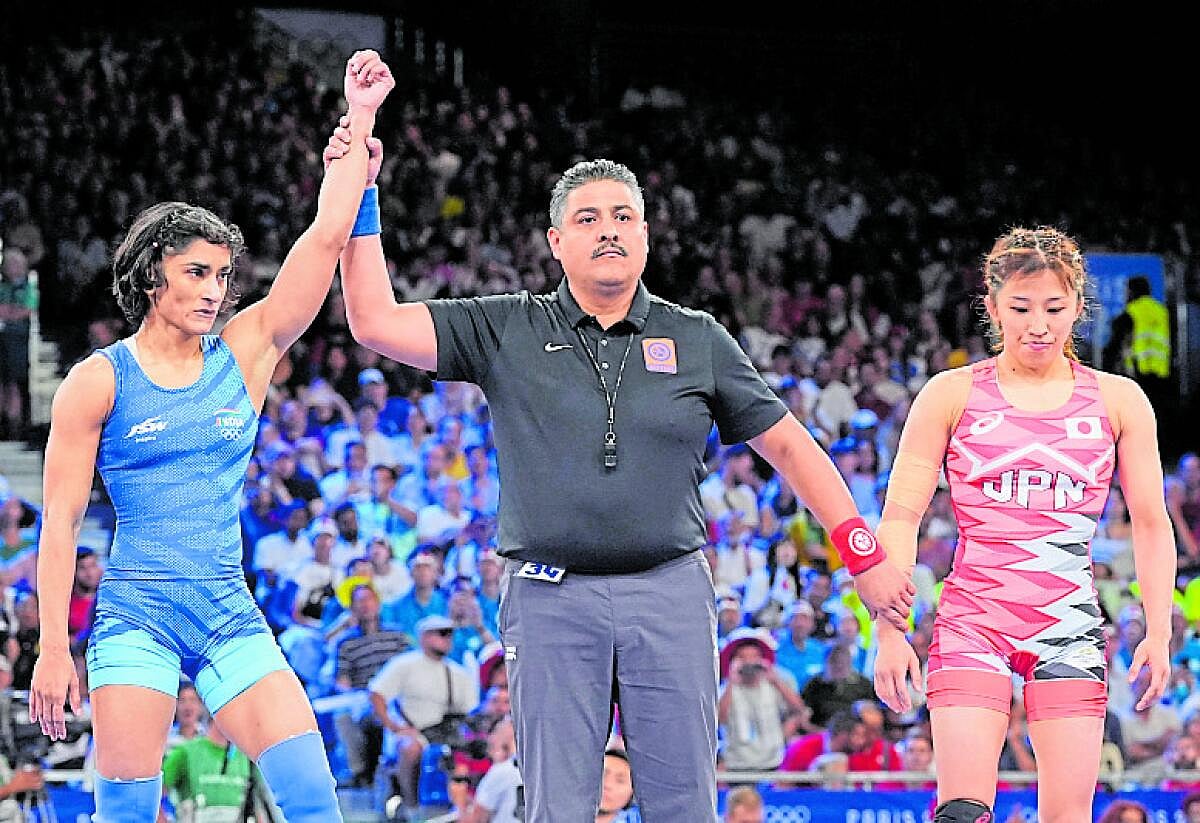 Olympics| ಕುಸ್ತಿಯಲ್ಲಿ ಫೈನಲ್ ಲಗ್ಗೆ: ಚಿನ್ನದ ಹೊಸ್ತಿಲಲ್ಲಿ ವಿನೇಶಾ ಫೋಗಟ್‌ 