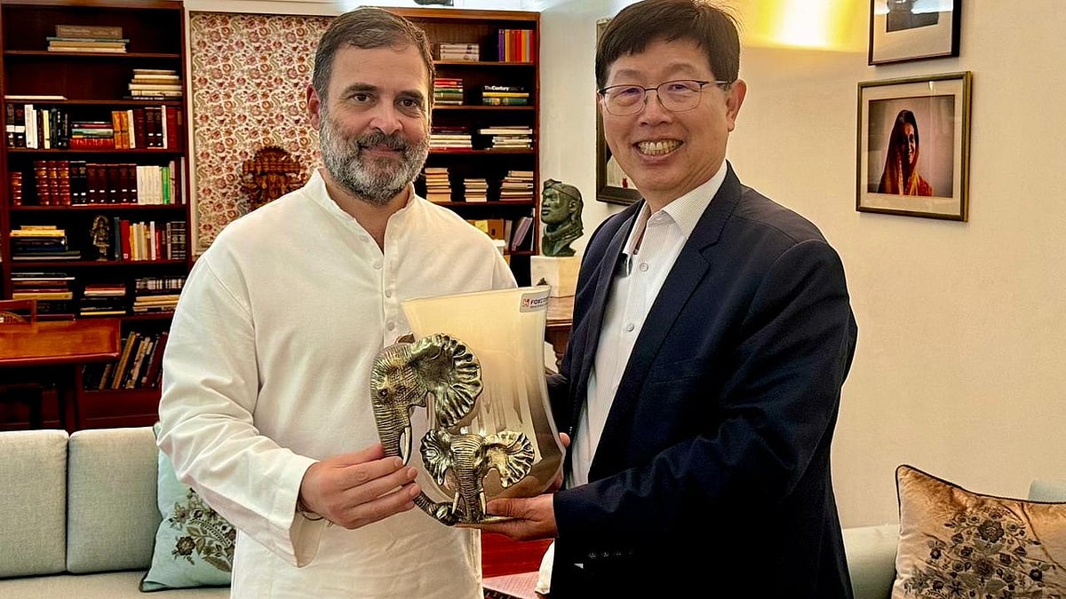 ಫಾಕ್ಸ್‌ಕಾನ್‌ ಮುಖ್ಯಸ್ಥ ಯಂಗ್‌ ಲಿಯು ಭೇಟಿಯಾದ ರಾಹುಲ್‌ ಗಾಂಧಿ