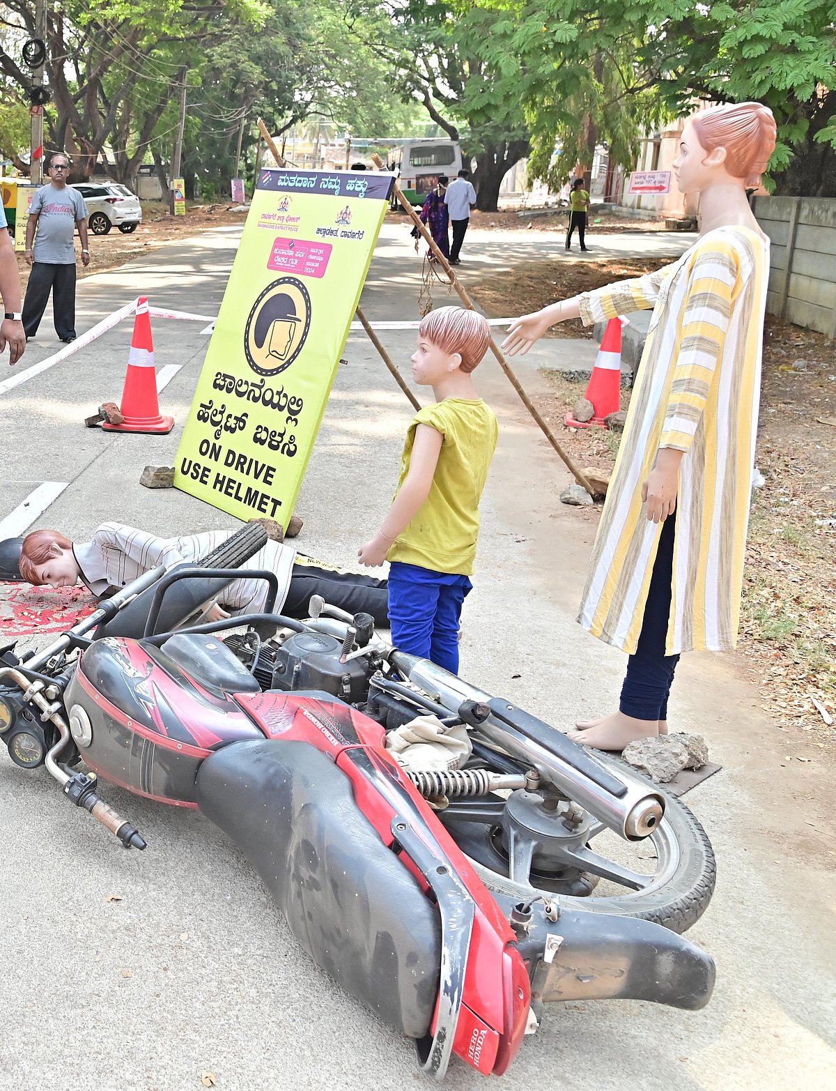 ಚಾಮರಾಜನಗರ | ಅಪಘಾತ: 102 ಮಂದಿ ‘ತಲೆ’ ದಂಡ