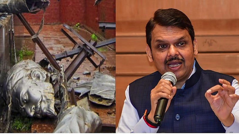 ಕುಸಿದು ಬಿದ್ದ ಶಿವಾಜಿ ಪ್ರತಿಮೆ ನಿರ್ಮಾಣ ಮಾಡಿದ್ದು ನೌಕಾಪಡೆ: ಫಡಣವೀಸ್‌