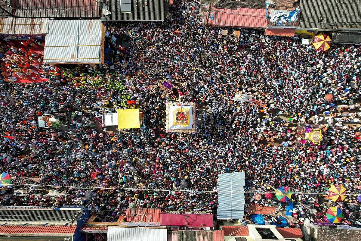 ಉಡುಪಿ | ಶ್ರೀಕೃಷ್ಣ ಲೀಲೋತ್ಸವ: ಕಣ್ತುಂಬಿಕೊಂಡ ಜನಸಾಗರ