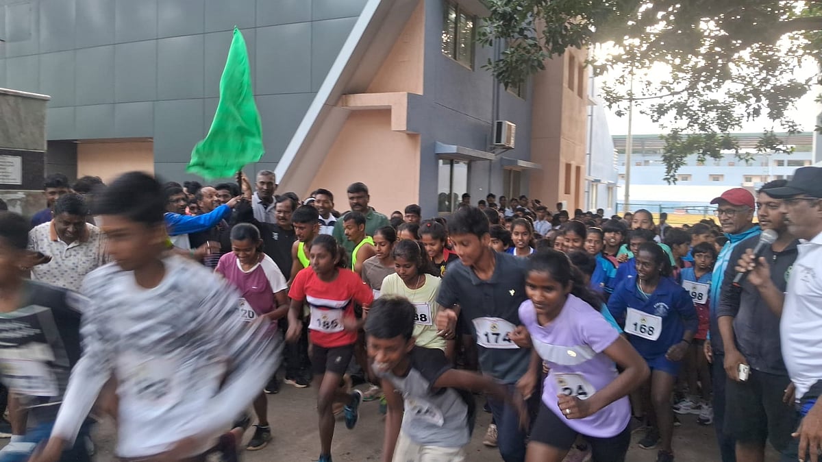 ತುಮಕೂರು | ರಾಷ್ಟ್ರೀಯ ಕ್ರೀಡಾ ದಿನಾಚರಣೆ: ಮಿನಿ ಮ್ಯಾರಥಾನ್ ಓಟ