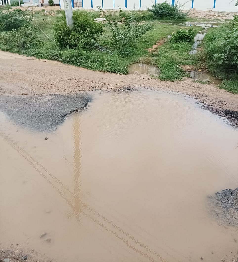 ಕೊಳಚೆ ನೀರು ರಸ್ತೆಗೆ: ಧರ್ಮವರಂ ಬಡಾವಣೆಯಲ್ಲಿ ಡೆಂಗಿ ಭೀತಿ