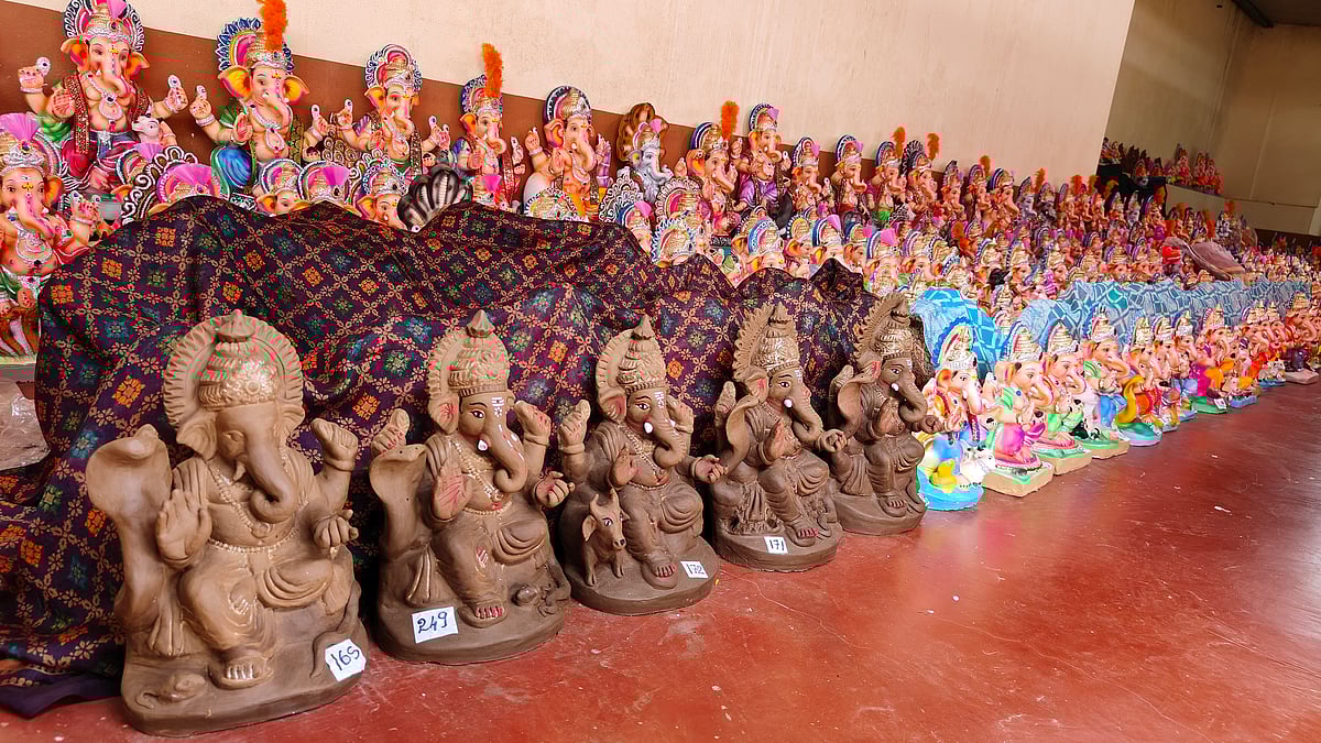 ಹಾವೇರಿ | ಗಣಪತಿ ಹಬ್ಬ ಸನಿಹ: ಮಣ್ಣಿನ ಮೂರ್ತಿಗೆ ಬೇಡಿಕೆ