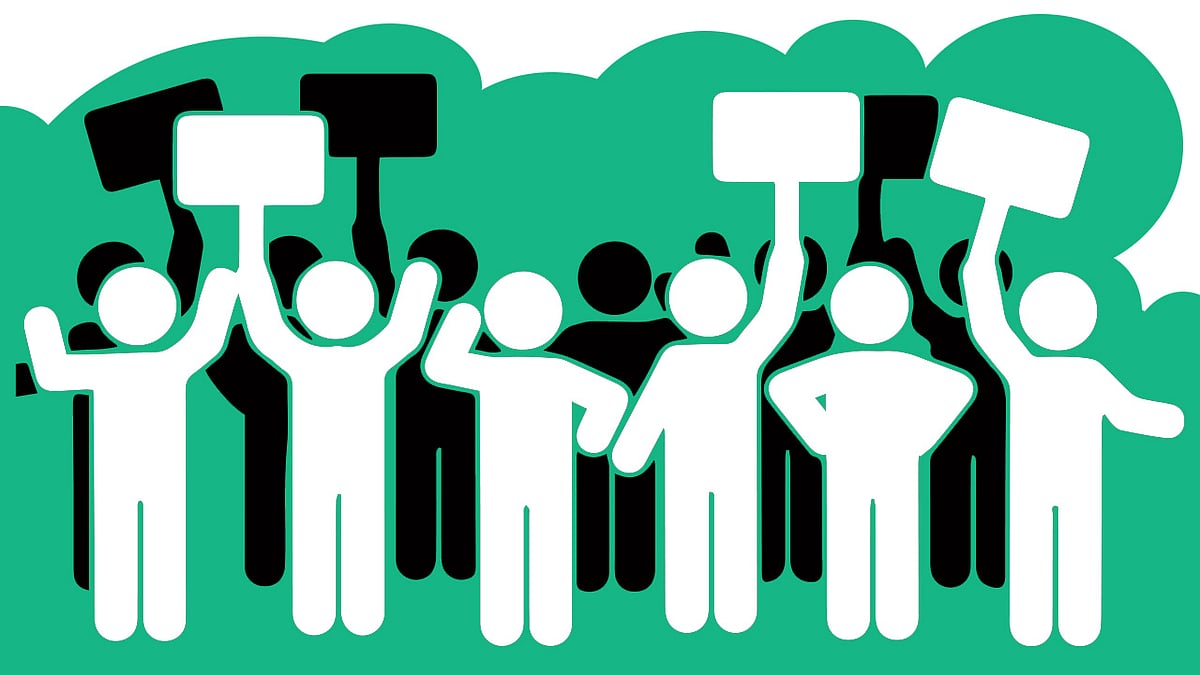 ಬೆಂಗಳೂರು: ಬಾಂಗ್ಲಾದಲ್ಲಿ ಹಿಂದೂಗಳ ಮೇಲಿನ ಹಿಂಸಾಚಾರ ಖಂಡಿಸಿ ಪ್ರತಿಭಟನೆ