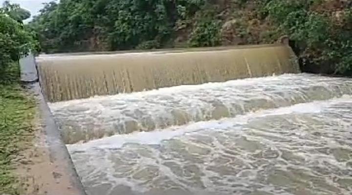 ಯರಗೋಳ: ಜಿಟಿ ಜಿಟಿ ಮಳೆಗೆ ಕೋಟಗೇರಾ ಗುಡ್ಡದಲ್ಲಿ ಜಲನರ್ತನ