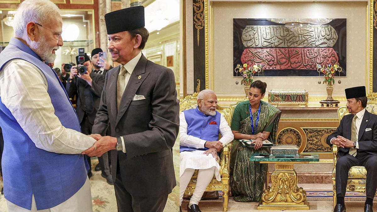 ಬ್ರೂನೈ ರಾಜ ಹಸನಲ್ ಬೊಲ್ಕಿಯಾ ಭೇಟಿಯಾದ ಪ್ರಧಾನಿ ಮೋದಿ