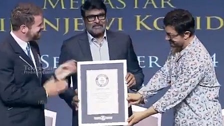 ಟಾಲಿವುಡ್‌ ಮೆಗಾಸ್ಟಾರ್‌ ಚಿರಂಜೀವಿಗೆ ಗಿನ್ನಿಸ್ ವಿಶ್ವ ದಾಖಲೆಯ ಗೌರವ