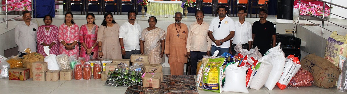 ಸಿಯೋನ್ ಆಶ್ರಮಕ್ಕೆ 1 ಟನ್ ಆಹಾರ ಸಾಮಗ್ರಿ ಹಸ್ತಾಂತರ