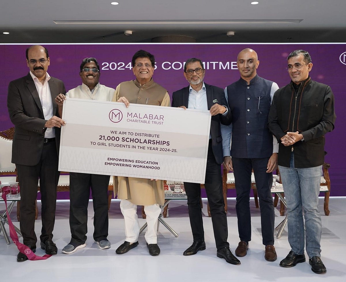 ಮಲಬಾರ್‌ನಿಂದ 21 ಸಾವಿರ ವಿದ್ಯಾರ್ಥಿನಿಯರಿಗೆ ವಿದ್ಯಾರ್ಥಿ ವೇತನ
