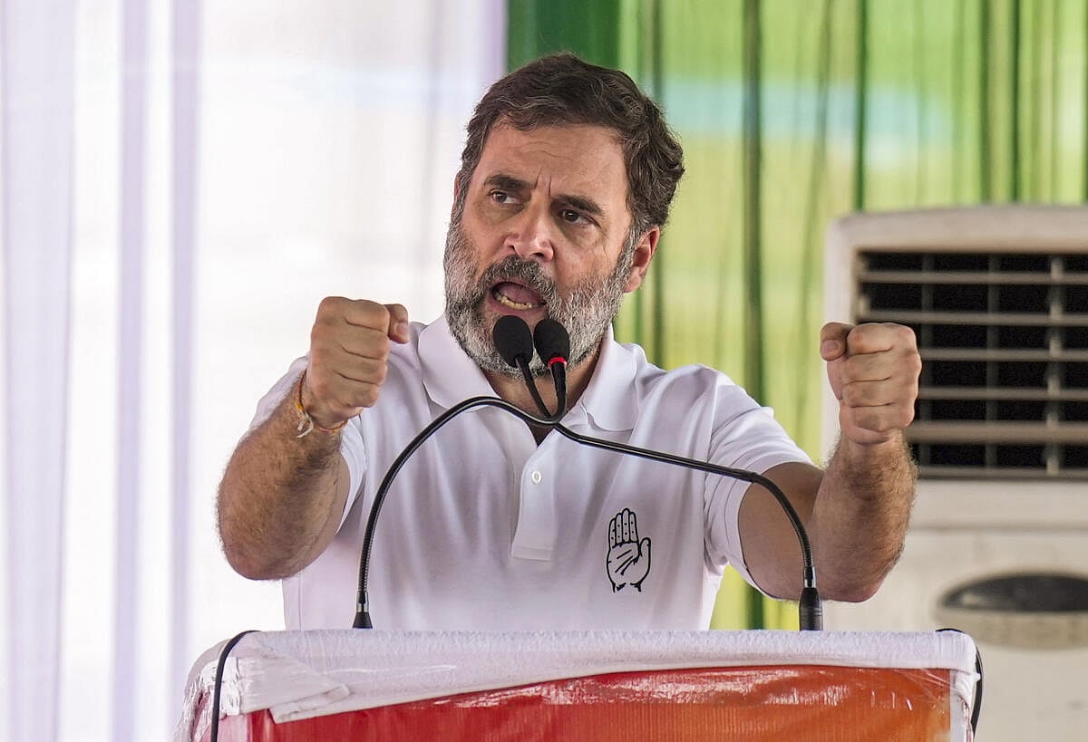 ಸಂವಿಧಾನ ನಾಶಕ್ಕೆ ಬಿಜೆಪಿ-ಆರ್‌ಎಸ್‌ಎಸ್ ಯತ್ನ: ರಾಹುಲ್ ಗಾಂಧಿ