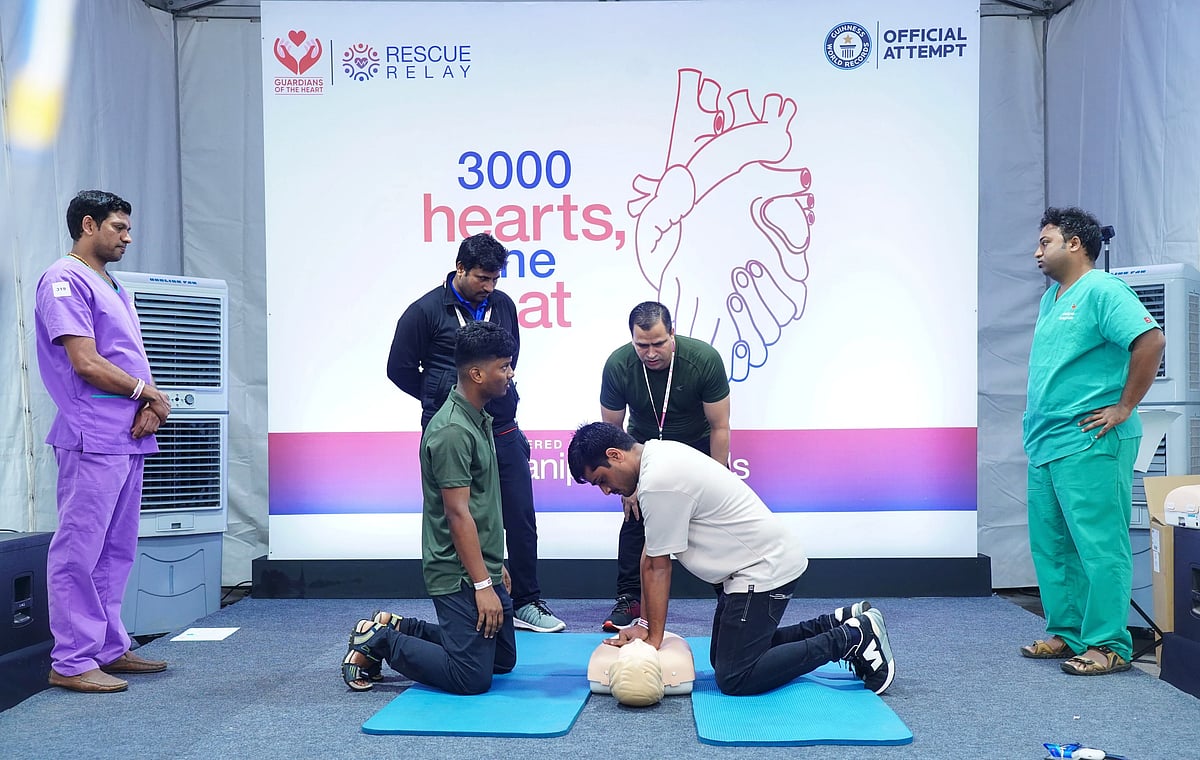 24 ಗಂಟೆಗಳಲ್ಲಿ 3,319 ಸಿಪಿಆರ್: ಮಣಿಪಾಲ್ ಆಸ್ಪತ್ರೆಯಿಂದ ಗಿನ್ನೆಸ್‌ ದಾಖಲೆ